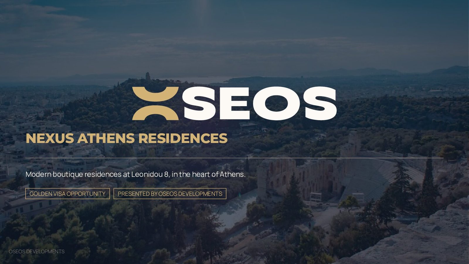 NEXUS ATHENS RESIDENCES brochure cover