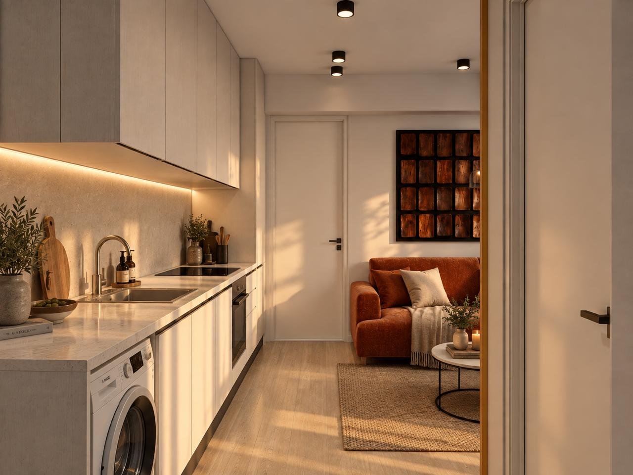 GLYFADA MAISON RESIDENCES, Kitchen and laundry